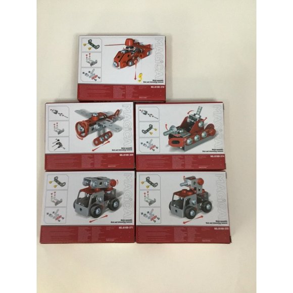 Iron Commander Mini Erector Set Metal Building Sets x 5 (Fire Trucks Series) - Picture 2 of 7